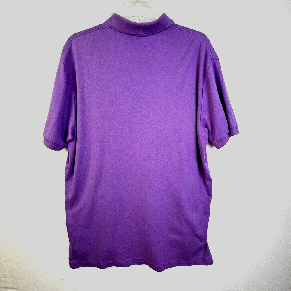 Polo By Ralph Lauren Polo Shirt Men' Large Purple Golf Preppy Knit Work Casual